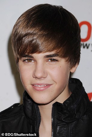 Justin Bieber pictured in 2010