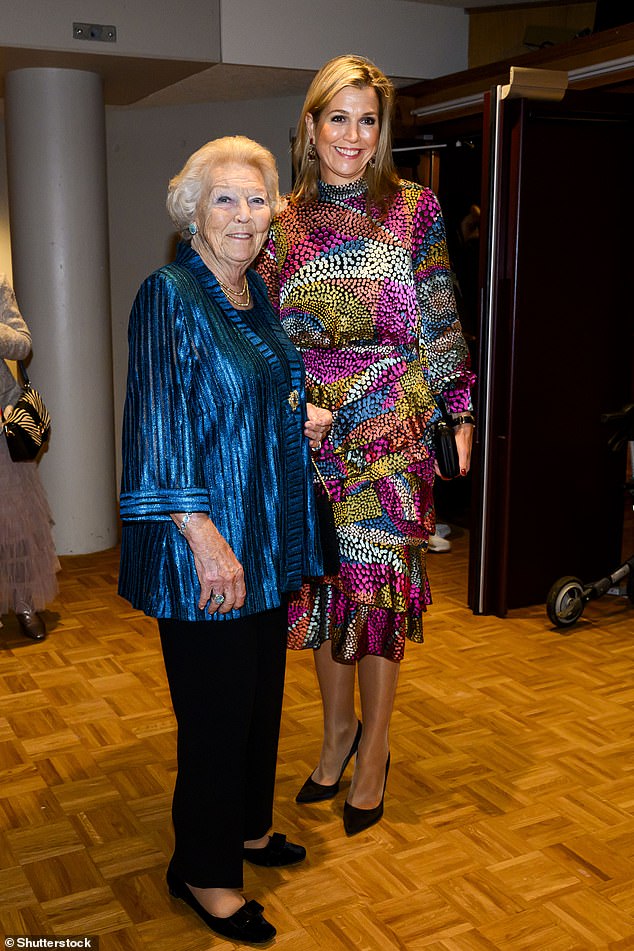 The two royals smiled as they posed for photographs at the TivoliVredenburg music hall in Utrecht.