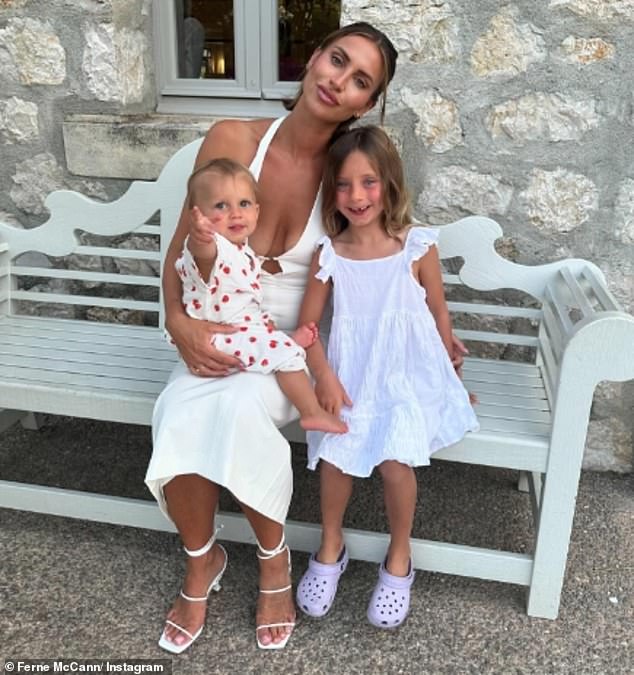 The beauty also opened up about the decision to end her long-running reality series My Family And Me (pictured with son Finty and daughter Sunday, who appear with her mother on the show).