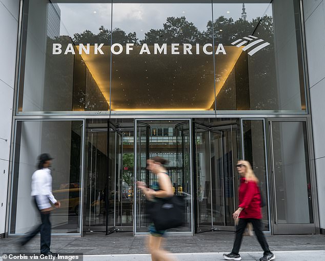 Bank of America has now introduced a timekeeping tool that requires employees to specify how they spend their time (file photo)