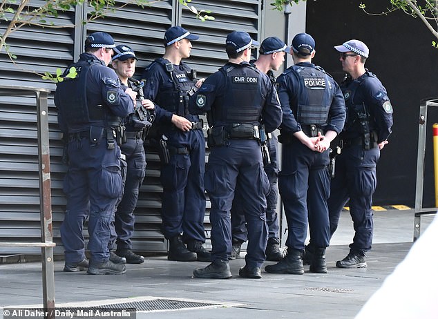 Several police officers were seen in front of the hotel where MAFS is filmed.