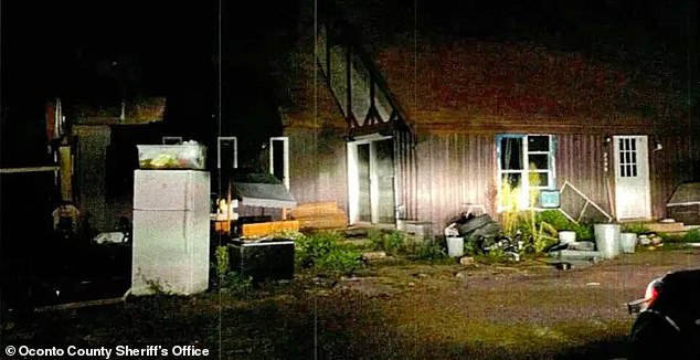 Photos of the exterior of his home in Amberg show the lawn littered with trash, including a refrigerator and other furniture.