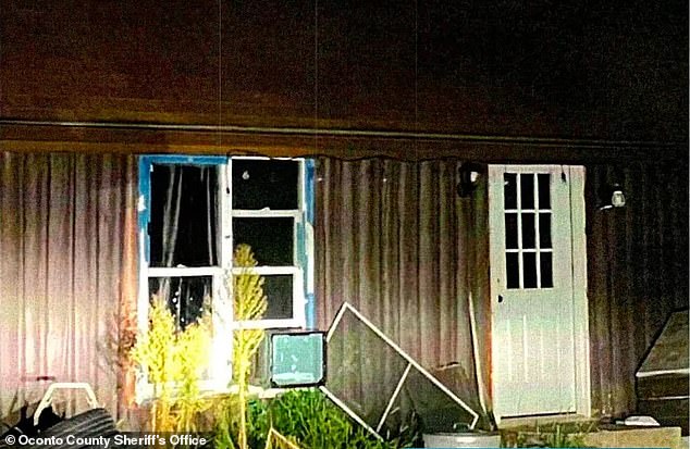 A photo of the exterior of the house shows a window in the ground.