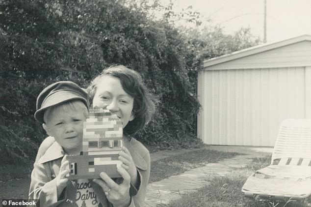 Kerwin as a young man and with his mother Elizabeth in Queensland