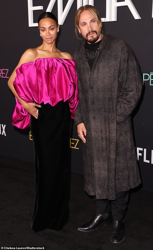 Zoe was joined on the star-studded red carpet by her longtime husband, Marco Perego.