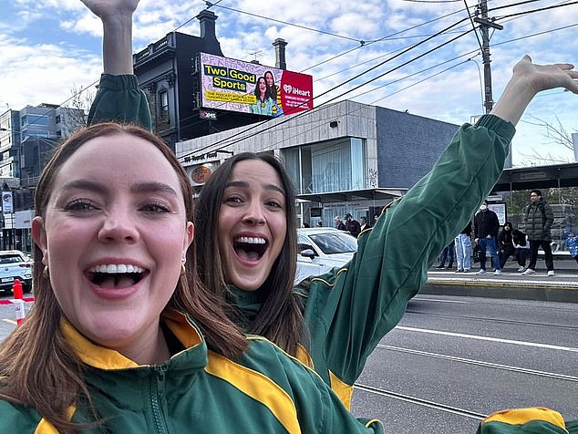 Gelmi (right) spoke alongside Georgie Tunney (left) on the Two Good Sports podcast.