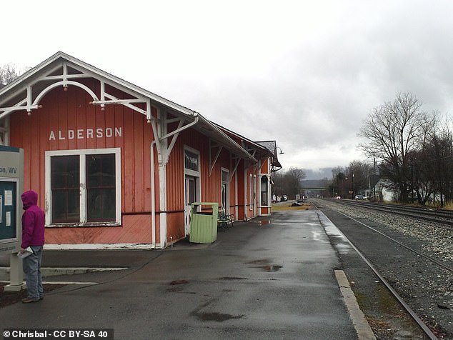 Alderson, West Virginia, is just four stops eastbound from Montgomery and is the third loneliest station with 399 passengers. Image courtesy of the Creative Commons license.