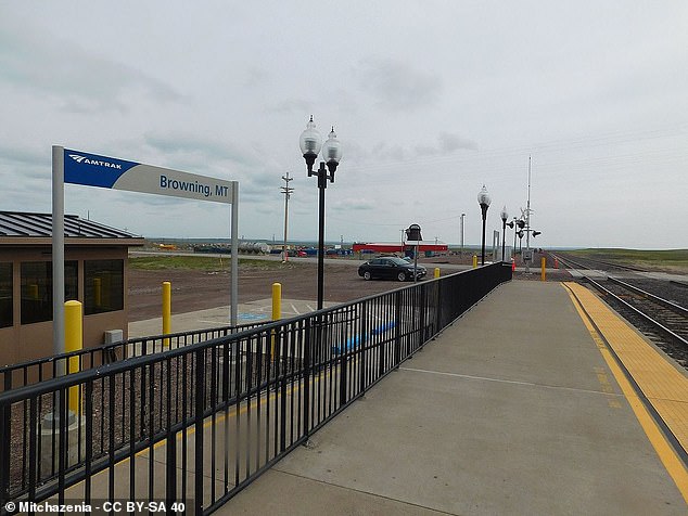 The tenth loneliest station is Browning, Montana, on the Empire Builder route from Seattle to Chicago, with 935 passengers.