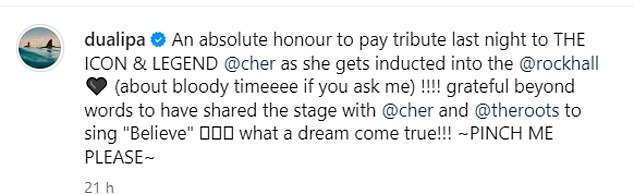 In another post, the star shared a fun photo with Cher and Zendaya while saying: 