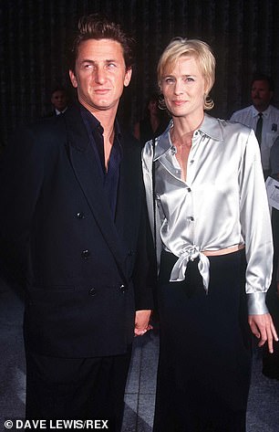 Second attempt: He tried again to marry Robin Wright. The two were together from 1996 to 2010 (pictured in 1996).