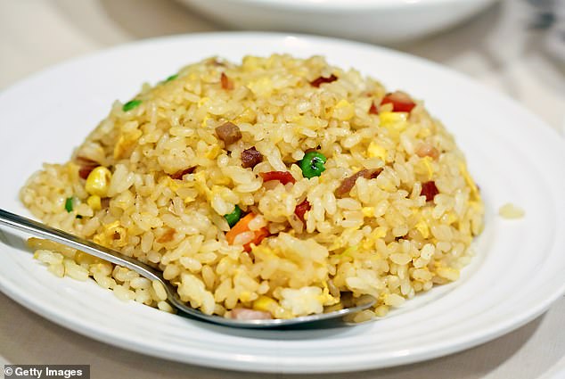 Starting at number one, the medical professional said she would never consume reheated fried rice, calling it 