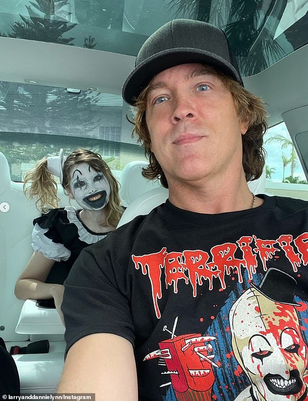 The teenager, who turned 18 last month, joined her father Larry Birkhead, 51, at Galaxy Con Miami, where she met the cast of the hit movie and dressed as her Terrifier 2 character, The Little Pale Girl .