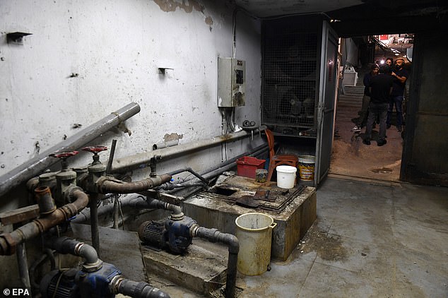 A photograph taken during a press tour organized by the Sahel Hospital administration shows the hospital facilities in Beirut, Lebanon.