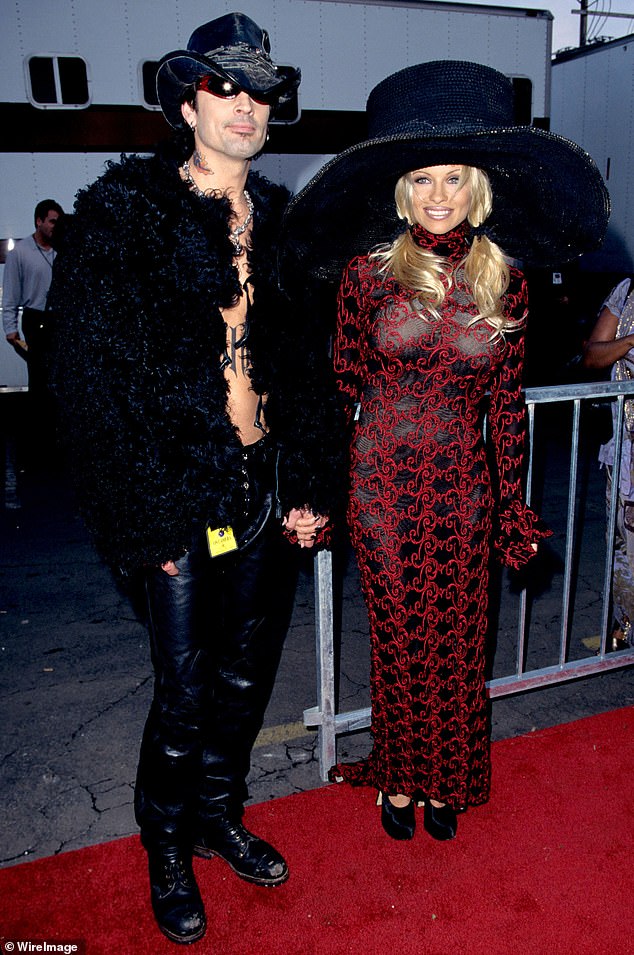 Tommy Lee and Pamela during the 24th Annual American Music Awards