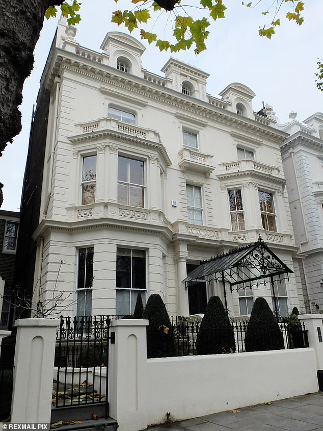 The couple bought their elegant London mansion in 2013 for £21.4 million at the height of the London market, located in posh Holland Park.