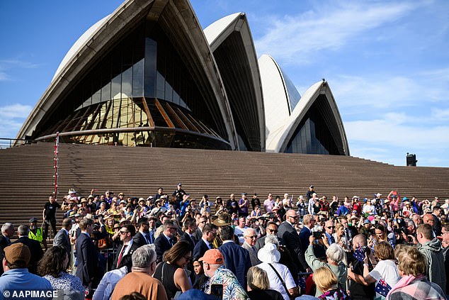 Australians were not allowed on the steps of the Opera House during this year's royal visit.