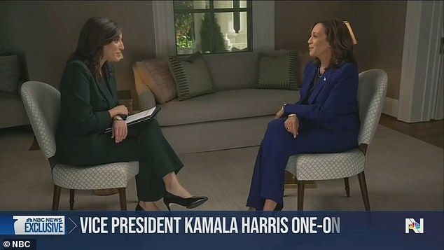 Harris was asked if she would consider a pardon for former President Trump