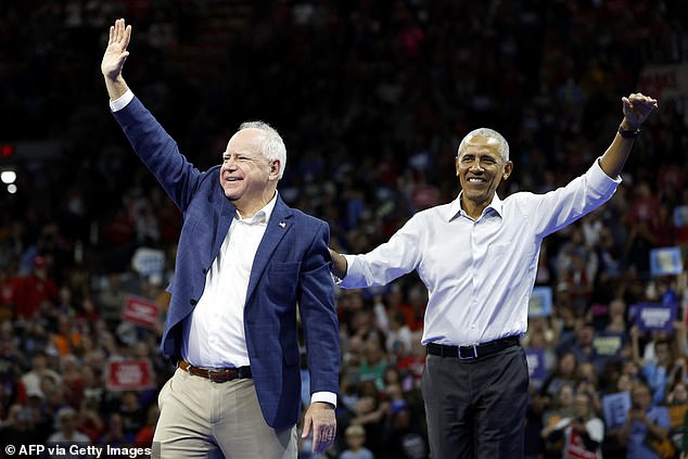 Obama appeared in Wisconsin alongside Harris' running mate, Tim Walz. It was their first joint appearance in the 2024 campaign