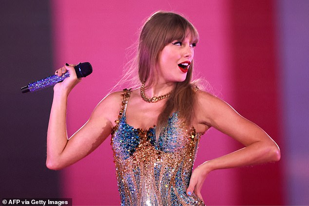 Swift still holds many records after achieving the highest-grossing tour in history with her Eras Tour, which also became the first tour to gross $1 billion; Seen in August 2023 in Inglewood, California.