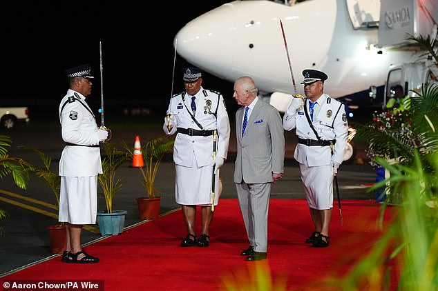 1729666611 202 King Charles and Queen Camilla touch down in Samoa Monarch