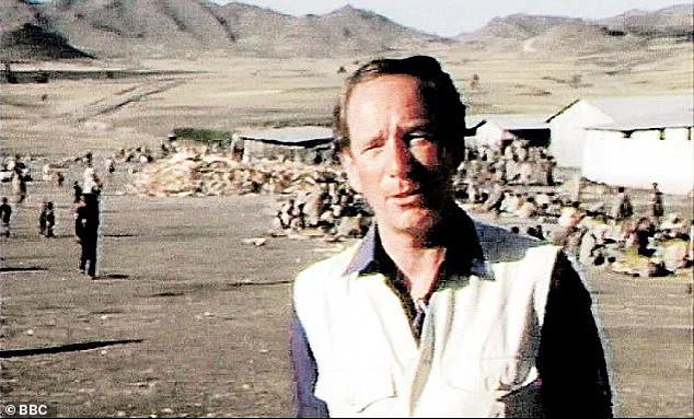 Buerk's report was broadcast on BBC News, including his interrogation of Claire and his famous description of the feeding center as 