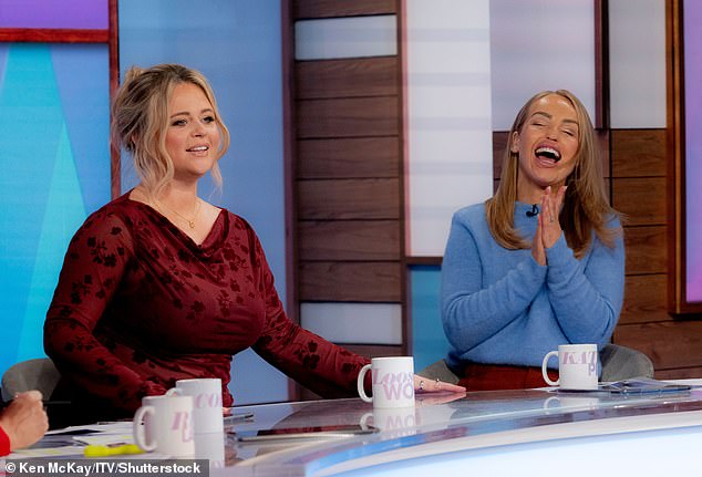 Speaking to Ruth Langsford, Coleen Nolan, Katie Piper and Brenda Edwards about her raunchy new role in the series, Emily credited the show for touching on sensitive topics 