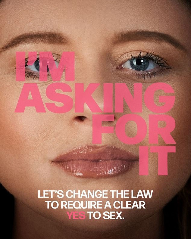 Emily starred in a 'provocative' campaign earlier this year using the slogan 'I'm asking for it' calling for a change to rape and sexual assault laws.