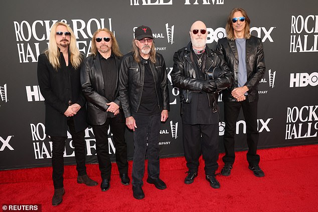 The heavy metal band, currently consisting of Rob Halford, Ian Hill, Glenn Tipton, Scott Travis and Richie Faulkner, are currently performing across the United States in celebration of their latest album.