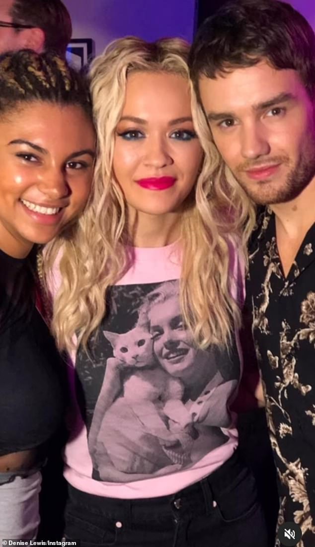 Liam was seen in a photo with Denise's 22-year-old daughter Lauren as they posed with singer Rita Ora.