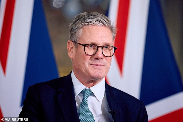 The rules on foreigners working on US elections are strict, stating that they must be volunteers and cannot receive any payment. British Prime Minister Keir Starmer (pictured) has insisted no rules were broken because Labor activists were campaigning 