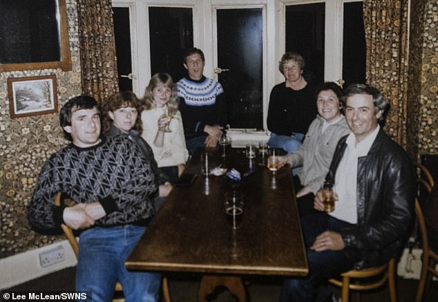 The friends have met at the same pub, The White Swan in Sheffield, weekly since 1968; The friends pictured in 1980: left to right, Mick Courtnel, Mick's wife Jean Thirlwal, Peter Thirlwall, Julie Mondon, Maureen Cotton and Bill Mondon. , 1980