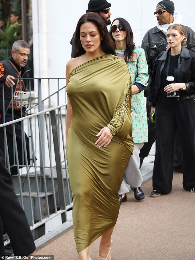 Ashley stunned during Paris Fashion Week in September, showing off her curves while appearing at the shows.