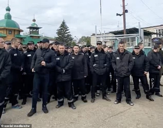 Russian prisoners recruited to fight in Ukraine by Wagner boss Yevgeny Prigozhin in September 2022