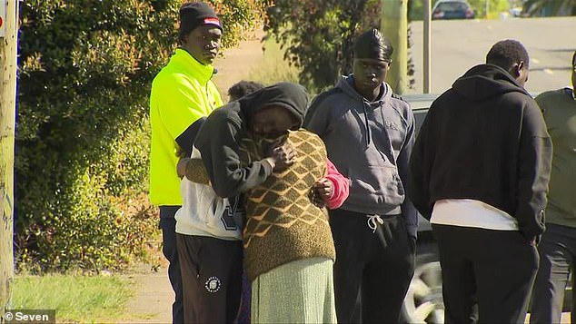 The devastated relatives could not contain their grief when they visited the accident site.