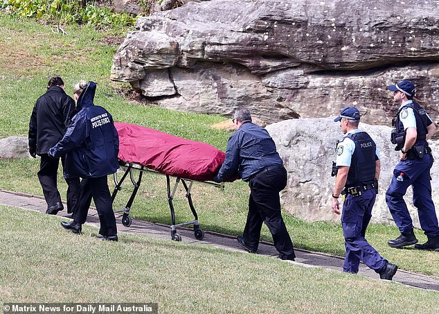 Almost two days after Lilie's murder, Paul Thijssen's body was recovered from rocks in Diamond Bay, Vaucluse and brought to street level.