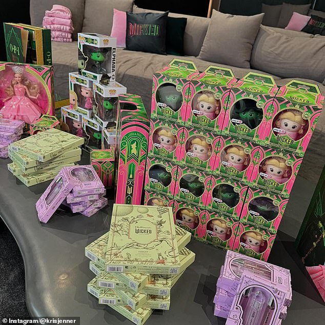 Another image showed Wicked's various toys.