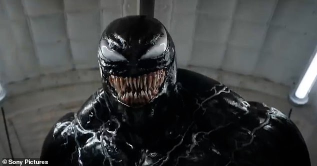 The actor is seen playing the dual role of Eddie Brock and Spider-Man villain Venom in the teaser for the latest installment of the film series.