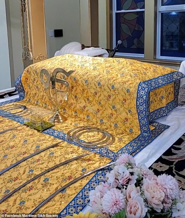 Singh expects a church service to be held in Halifax after the woman's body is released by the medical examiner, who is still determining the official cause of her death. The photo shows an altar in the victim's temple.