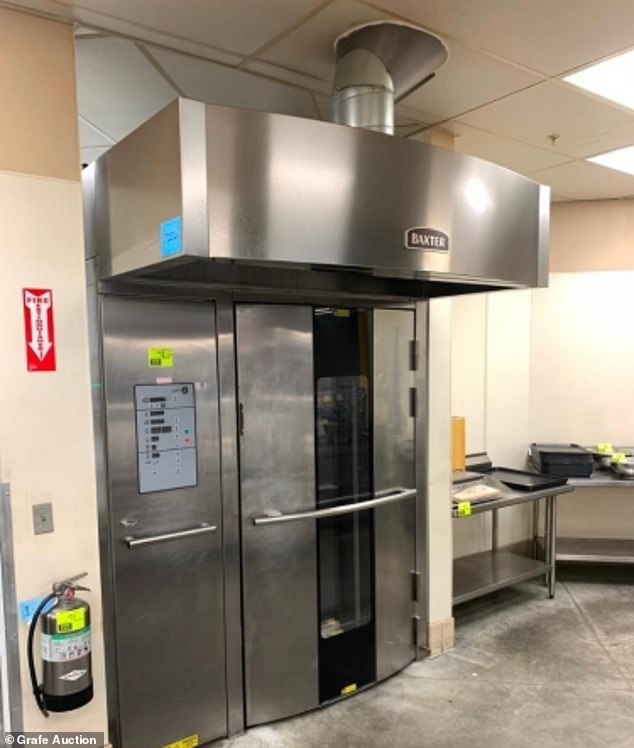 While the exact brand of oven involved in the incident has yet to be revealed, other Walmart stores in the United States are known to have Baxter ovens (pictured) installed.