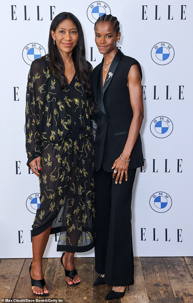 ELLE UK editor-in-chief Kenya Hunt and Letitia posed together