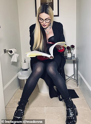 Madonna is a repeat offender, sharing bathroom photos on social media several times over the years.