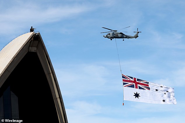 Two snipers were monitoring the crowd at the Opera this Tuesday