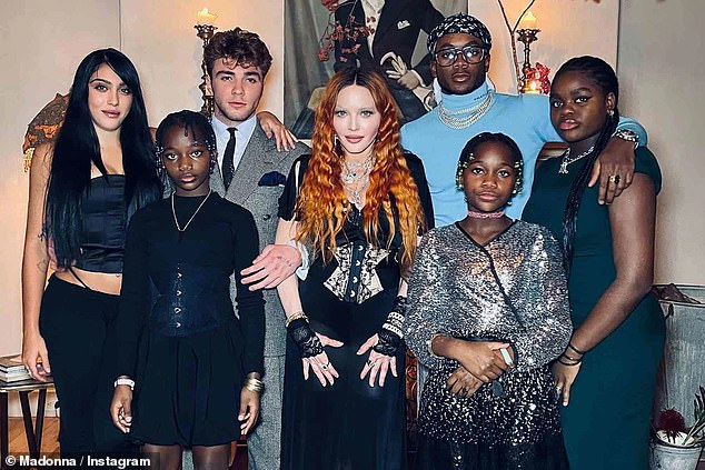 In addition to Lourdes, the superstar is also mother to Rocco, 24, David, 18, Mercy, 18, and twins Stella and Estere, 12.