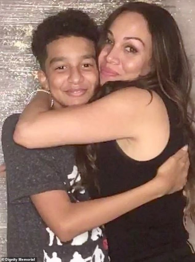 Garcia said her son (pictured together) changed while using the program and noticed concerning differences in Sewell's behavior.