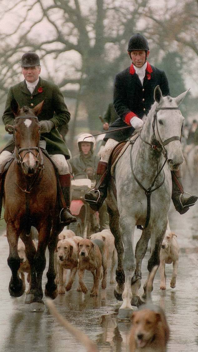 The inquest found that in the final years of his life, Mr Farquhar (pictured with Charles) had problems with his health.