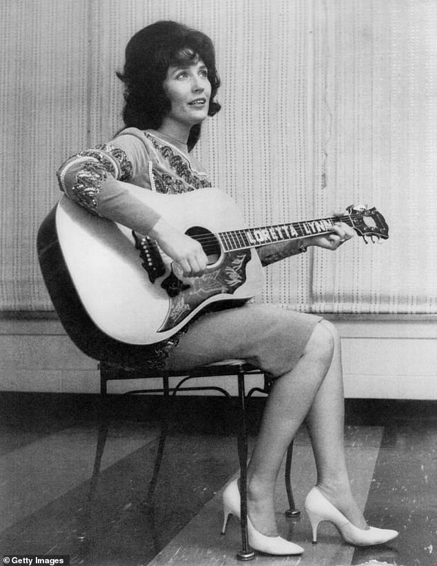 Some of Loretta Lynn's personal items can be seen throughout the mansion, including original albums and guitars; seen in 1965