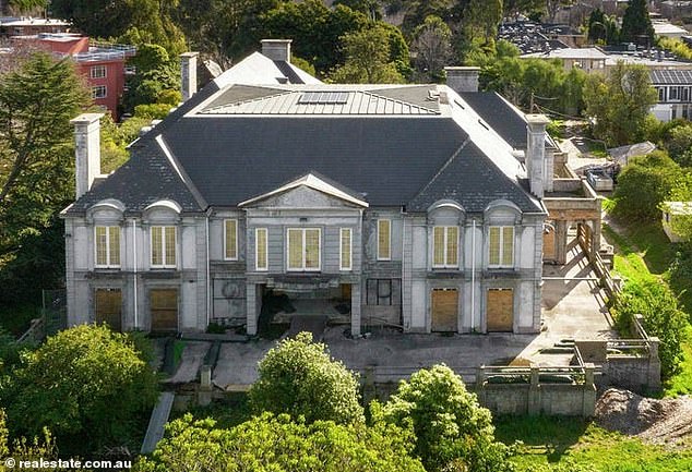 Coming in second place was cryptocurrency tycoon Ed Craven, who made headlines earlier this year after promising to build the country's most expensive house in Toorak (pictured, the original house on the property).