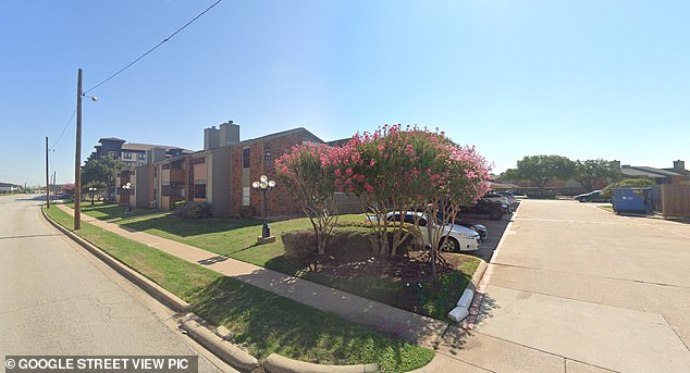 The incident occurred at an apartment building in Tarrant County, Texas (pictured)