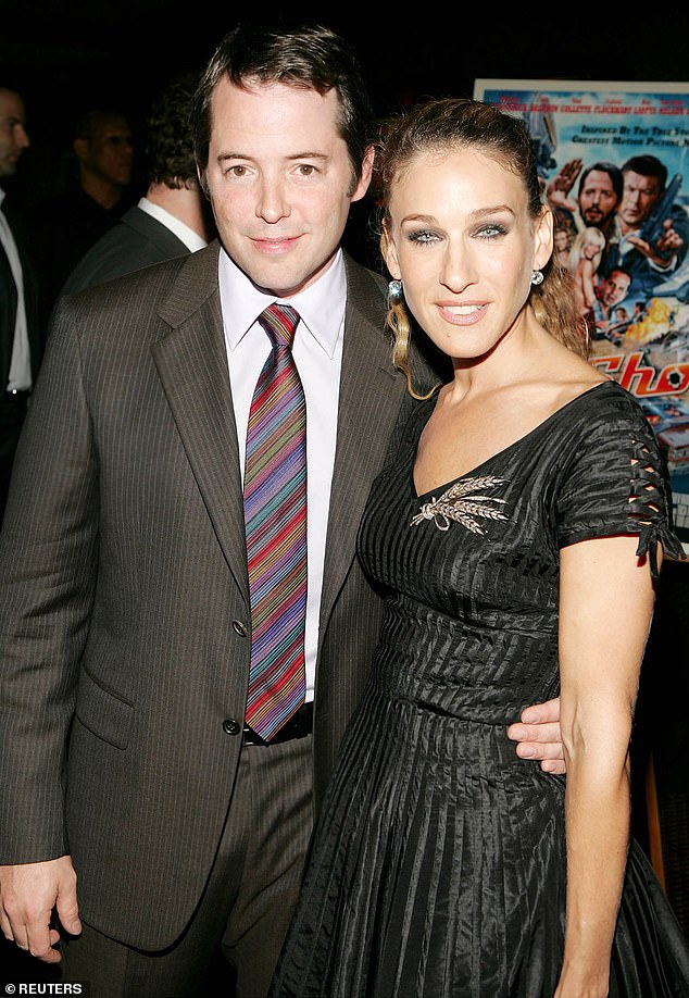 Matthew expressed his love for Sex And The City but also hinted that he preferred not to interfere in his wife's domain; The couple is pictured in 2004, the year the show ended.