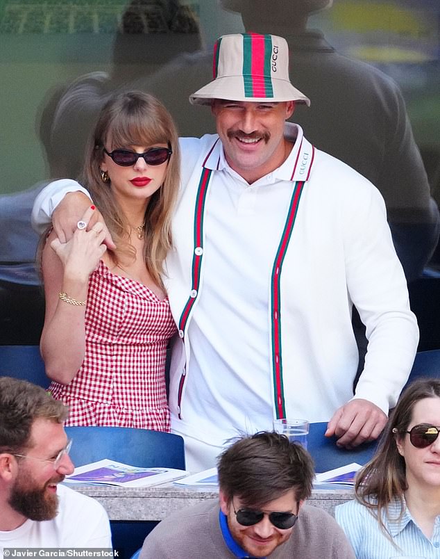 Travis Kelce and Taylor Swift attended the men's final of the US Open Championship last month.